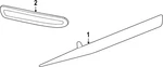Genuine Porsche Reflector Panel 9J1-945-105-C. Fixed Price $64.71.