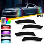 4PCS Rgb Color Changing Smoked Led Side Marker Lights For 2016-2024 Chevy Camaro. Fixed Price $65.99.