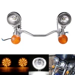 Passing Fog Spot Light Turn Signal Lamp Bar Fit For Harley Road King 94-13. Fixed Price $149.99.