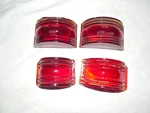 Vintage Glass Lens 2 Do-ra, 1 Dietz 534 Ls 36 Red Hot, Rat Rod, Auto. Fixed Price $28.00.