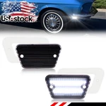 2PCS Smoked White Led Front Side Marker Light Lamp Lenses 1968 Ford Mustang. Fixed Price $59.99.