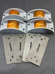 Lot Of 4X Grote 45173 Clearance Lamp Marker Light Yellow Amber Narrow Rail. Fixed Price $42.46.