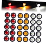 Ledvillage Pack Of 30 3/4 Inch Mini Round 10 Pcs Amber Red White. Fixed Price $33.16.