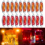 20X Amber Red Sealed Side Marker Clearance Light Truck Trailer Lorry 24V Eah. Fixed Price $31.82.