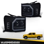 Fit For 07-14 Gmc Sierra 1500 2500HD 3500HD Black Housing Smoked Lens Headlights. Fixed Price $200.75.