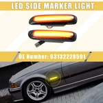 Front Led Side Marker Light 63132228591 For Bmw Black Lens Amber Pair. Fixed Price $14.42.