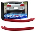 Oe-spec Lh/rh Red Lens Rear Bumper Reflectors For 2004-10 Volkswagen Vw Touareg. Fixed Price $33.09.