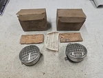 Vintage Auto-crat Safety Eye " Running Light With Brackets (X2) No. 1100. Fixed Price $45.00.