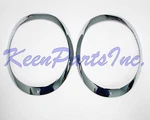 1953-1955 C1 Corvette Headlight Trim Ring Bezel Set Brand New Reproduction. Fixed Price $437.50.