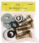 1967 Ford Mustang Front Seat Belt Mounting Kit Before 2-29-1968. Fixed Price $43.69.