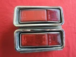 Alfa Romeo S2 Spider Used Original Pair Red Rear Side Marker Lights & Housings. Fixed Price $75.00.
