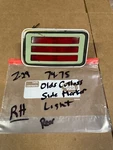 74 - 75 Olds Cutlass Right Rear Side Red Marker Light Oem. Fixed Price $35.99.