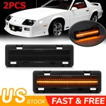 2X Smoked Led Bumper Side Marker Light For 1982-92 Chevy Camaro Pontiac Firebird. Fixed Price $18.99.
