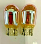 2X- 7440A Amber Chrome Signal Lamps!. Fixed Price $12.25.