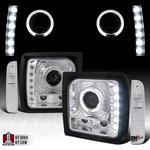 Fit 1997-2001 Jeep Cherokee Led Strip Halo Projector Headlights Lamps Left+right. Fixed Price $173.99.