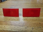 New 1970 Mercury Cougar Red Rear Side Marker Light Lamp Lens Pair. Fixed Price $39.33.