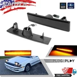 For 1986-1989 Toyota Celica Front Bumper Smoked Amber Side Marker Signal Lights. Fixed Price $29.99.