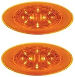 Peterbilt 386 Pair Fender Turn Signal Marker Led Lights Amber P54-6008-111 36873. Fixed Price $32.49.