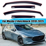 In-channel For Mazda 3 Hatchback 2019-2025 Smoke/tinted Window Visor Rain Guard. Fixed Price $49.99.
