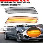 For 2020-2024 Cadillac CT5 Clear Lens Amber Led Front Bumper Side Marker Lights. Fixed Price $29.99.