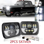 Pair 5X7" 7X6 Inch Led Headlights For Dodge Ramcharger 1981-1993 W100 W150 W250. Fixed Price $47.59.
