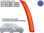 Front Reflector For 2019 - 2025 Bmw 330I 330E Passenger Right Side 63147433786. Fixed Price $26.65.