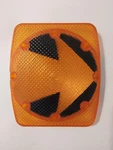 Nos Weldon 2010 Rectangular Vertical Amber Lens With Arrow Cover Only Thomas 7X8. Fixed Price $25.00.
