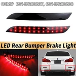 2X Black Lens Led Bumper Reflector Tail Brake Light For 2010-13 Bmw 5-SERIES F10. Fixed Price $24.46.