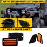 Auxito Smoke Led Bumper +side Signal Marker Light For 1997-2006 Jeep Wrangler Tj. Fixed Price $56.99.
