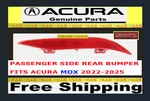 2022-25 Acura Mdx Oem Rear Bumper Light Red Lamp Lens Cover Passenger Side Back. Fixed Price $36.45.
