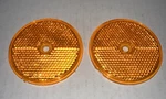 Signal Stat Dot Reflector Lot X2 Orange Sae-a 75 Grotelite 4009 Round Screw. Fixed Price $12.50.