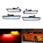 Clear Lens Front Amber Rear Red Led Side Marker Lights For 2010-15 Chevy Camaro. Fixed Price $46.09.