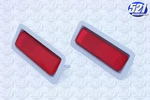 Rear Marker Lenses Bezels Red Pr Reflector Fits 69 Roadrunner Charger Gtx Mopar. Fixed Price $99.95.