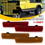 Front Rear Side Fender Marker Light Housings For 1976-1986 Jeep CJ7 Amber + Red. Fixed Price $177.83.