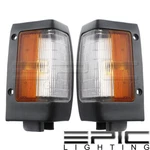 Left Right Pair Black Side Marker Signal Lamps For 90-97 Nissan D21 Pickup Truck. Fixed Price $39.04.