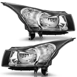 Weelmoto Pair Headlights For 2011-2015 Chevy Cruze Black Headlamps Left+right. Fixed Price $94.88.