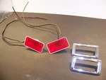 1969 Ford Mustang Torino Fairlane Fastback Red Marker Lights Oem C9AB-15A464. Fixed Price $99.97.