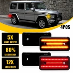 4X L/r Amber Red Led Side Marker Light For 1999-2014 Mercedes W463 G500 G550. Fixed Price $39.89.