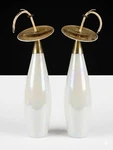 Of Vintage Mcm Iridescent Opaline Cased Glass Pendant Lights Project Pieces. Fixed Price $250.00.
