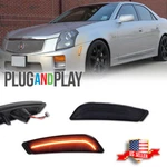 Smoke Lens Front Bumper Amber Led Side Marker Light For 03-07 Cadillac Cts V. Fixed Price $26.99.