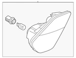 Genuine Mitsubishi 2016-2022 Outlander Phev Backup Lamp Asy 8336A154. Fixed Price $81.80.