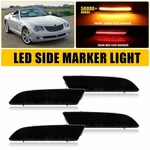4X Front Rear Bumper Side Marker Lights Smoke For 04-08 Chrysler Crossfire. Fixed Price $24.69.