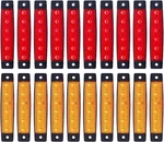 Tmh 20 Pcs 3.8" Amber + Red 6LED Side Marker Lights, /. Fixed Price $27.98.