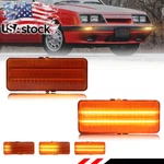 2X Dynamic Amber Led Front Parking Turn Signal Lights 1979-1986 Ford Mustang. Fixed Price $79.99.