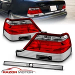 1995-1999 For Mercedes-benz W140 S-class Red Clear Tail Lights Pair. Fixed Price $109.57.