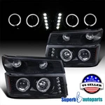 Fits 2004-2012 Canyon Colorado Led Halo Projector Headlight Glossy Black Smoke. Fixed Price $173.98.