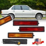 4X Amber Front+red Rear Bumper Side Marker Lights For Bmw E30 E32 E34 5 Series. Fixed Price $29.99.