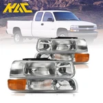 For 99-02 Silverado Chrome Housing Amber Corner Headlights Assembly +bumper Lamp. Fixed Price $71.99.