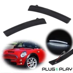 For Mini Cooper R50 R52 R53 02-08 Smoked Lens White Led Front Side Marker Lights. Fixed Price $24.99.