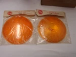 2 Peterson Mfg Co Pm 410-15 / Stratolite 036-A Amber Lexan Lenses Nos. Fixed Price $14.95.